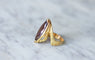Bague 54 Bague marquise cocktail en or jaune 18kt et améthyste 58 Facettes