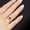 Bague 54 Bague en or jaune 18 carats avec saphir de Siam et diamants 58 Facettes OC-61100175
