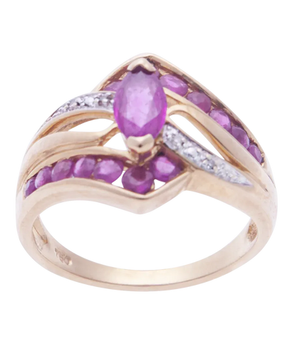 Bague 55 Princesse - Bague jarretière en or jaune et blanc 18K rubis et diamants 58 Facettes BO200099/PRINCESSE