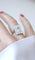 Bague 50 Bague Art déco rectangulaire en platine et diamants 3,50 cts 58 Facettes