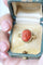 Bague 50 Bague camée corail style antique en or jaune 18k 58 Facettes