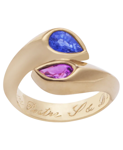 Bague 50 Bague Toi et Moi saphirs en or jaune 18K 58 Facettes BO200004/TOIETMOISAPHIRS