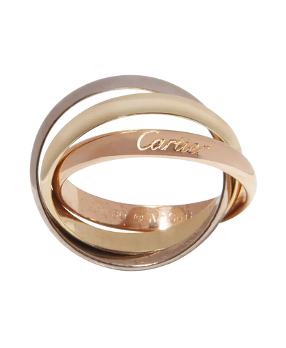 Bague 52 Cartier Trinity - Bague en or blanc, jaune et rose 18k 58 Facettes BO210678/BAGUETRINITY3ORST53CARTIER