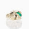 Bague 55 Cartier Panthère - Bague vintage en or jaune 18 carats et chrysoprase 58 Facettes 2.18786