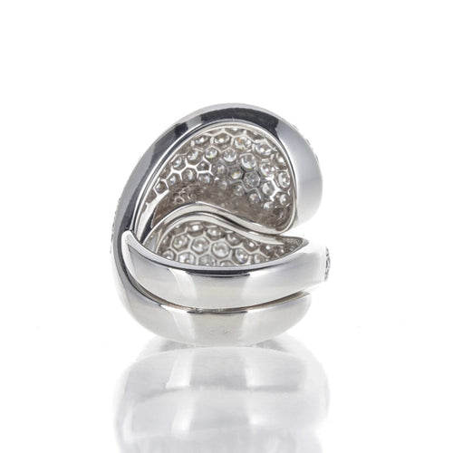 Bague 53 Cartier Le Ying et Le Yang - Bague en or blanc 18 carats et diamants 58 Facettes 2.19099
