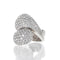 Bague 53 Cartier Le Ying et Le Yang - Bague en or blanc 18 carats et diamants 58 Facettes 2.19099