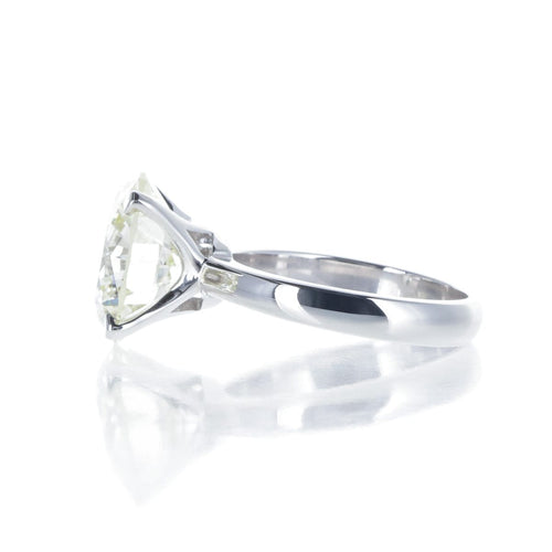 Bague 54 Bague solitaire diamant 7,66 ct en or blanc 18 carats 58 Facettes 2.18849