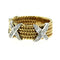 Bague 56 Bague motif corde en or jaune 18 carats et diamants 58 Facettes