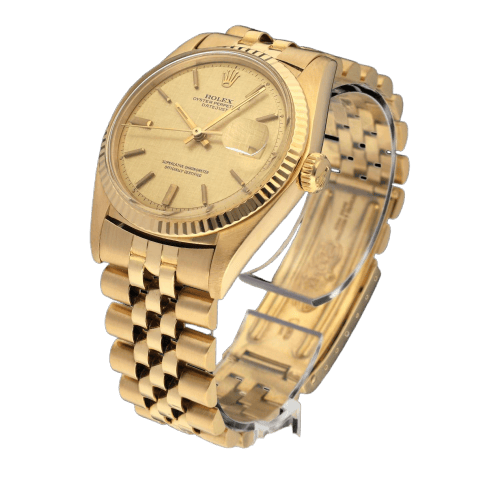 Montre Rolex Datejust 1601 - Montre 36 mm en or jaune, cadran lin 58 Facettes ROL/DJ1/898