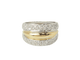 Bague 52 Bague triple joncs en or bicolore 18 ct et diamants 58 Facettes 33502