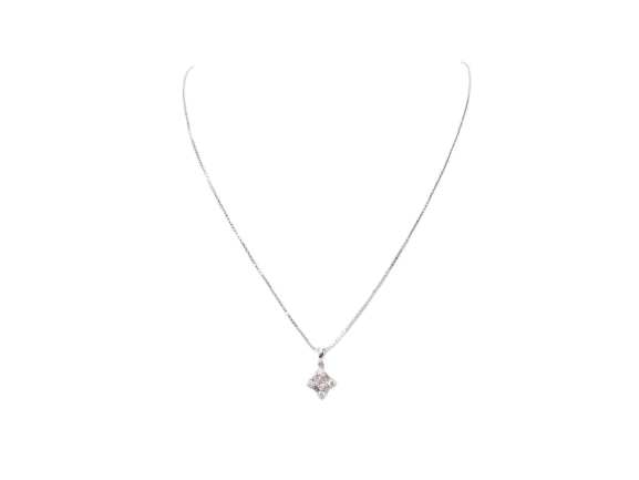 Collier Collier en or blanc 18 kt et diamants taille brillant 58 Facettes 21042
