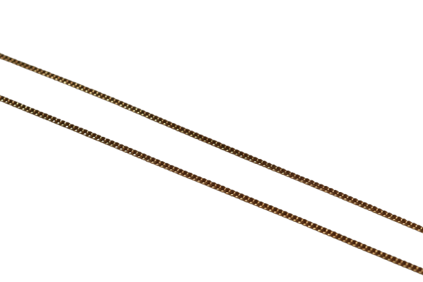 Collier Chaîne - Gourmette en or jaune 18k (39 cm) 58 Facettes Ref1934