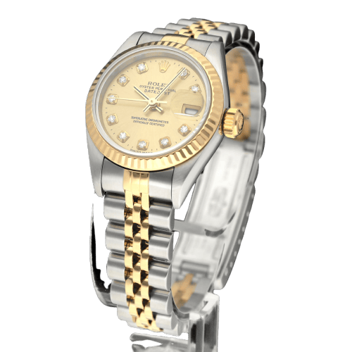 Montre Rolex Lady-Datejust 79173G - Montre automatique femme 26 mm or/acier 58 Facettes