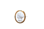 Broche Broche ovale camée en agate en or jaune 18kt 58 Facettes