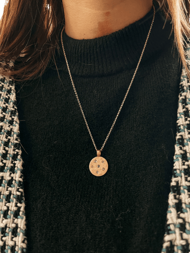 Pendentif Pendentif ancien en or 18K et diamants taille rose 58 Facettes