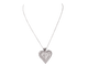 Collier Collier cœur en or blanc 18 ct et diamants 58 Facettes 33084