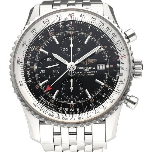 Montre Breitling Navitimer World - Montre automatique A24322 en acier 46 mm 58 Facettes BTL/NVT/057