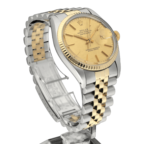Montre Rolex Datejust 16013 - Montre automatique 36 mm, cadran lin, boîte et papiers (1978) 58 Facettes ROL/DJ1/1219