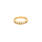Bague 54 Demi-alliance - Bague en or jaune 18 carats et diamants 58 Facettes