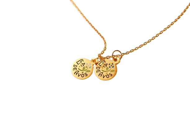 Pendentif Lot de 2 pendentifs sentimentaux portugais en or jaune 18 carats et émail noir 58 Facettes 3664