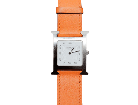 Montre Hermès - Montre Heure H femme en acier à quartz 58 Facettes