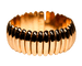 Bracelet Manchette semi-rigide maillons ovales allongés en or rose 750 58 Facettes A11292