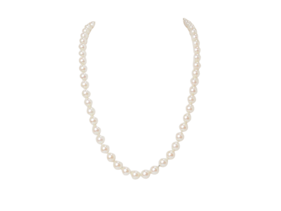 Collier Collier en or jaune 18 ct et perles d’Akoya 58 Facettes 33075