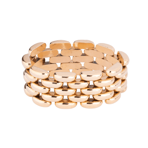 Bracelet Bracelet manchette 5 rangs en or jaune 18k 58 Facettes 1