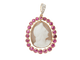Pendentif Pendentif camée en or jaune 18 ct, rubis et diamants 58 Facettes 33399