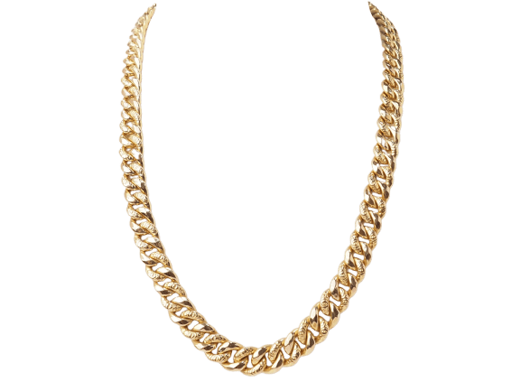 Collier Collier maille américaine en or jaune 18 ct 58 Facettes 33476