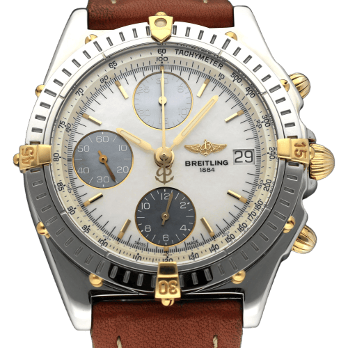 Montre Breitling Chronomat B13050.1 - Montre automatique 39 mm or/acier, cadran nacre 58 Facettes BTL/CHM/165