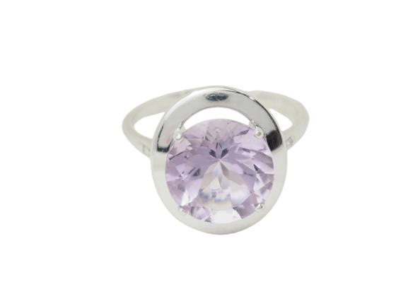 Bague 56 Mauboussin Vraiment jolie mon amour - Bague en or blanc, améthyste et diamants 58 Facettes 33602