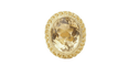 Bague 55 Bague filigranée en or jaune 18 ct et citrine facettée 58 Facettes 32760
