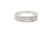 Bague 54 Bague en or blanc 18 ct et diamants 58 Facettes 19670
