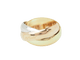 Bague 56 Cartier Trinity XL - Bague en or blanc, rose et jaune 18 kt 58 Facettes 33590