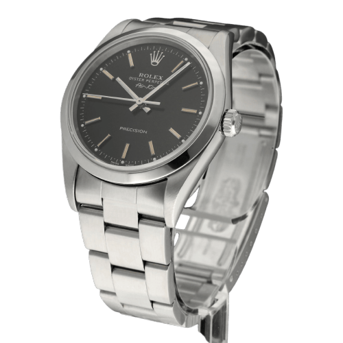 Montre Rolex Air King Precision - Montre automatique 34 mm en acier (réf. 14000M) 58 Facettes ROL/AIK/187