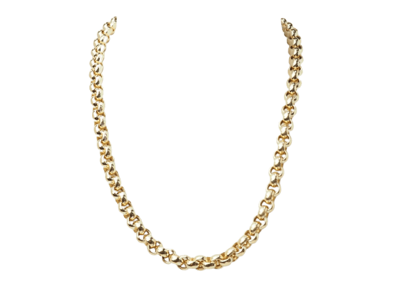 Collier Collier maille jaseron en or jaune 18 kt 58 Facettes 33247