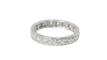Bague 49.5 Alliance américaine tour complet en or blanc 18 ct et diamants 0,90 ct 58 Facettes 30727