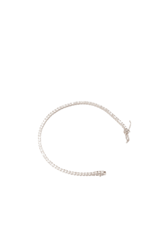 Bracelet Bracelet tennis vintage en or blanc et diamants 58 Facettes