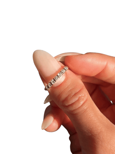 Bague 53 Bague barrette - 7 diamants 58 Facettes