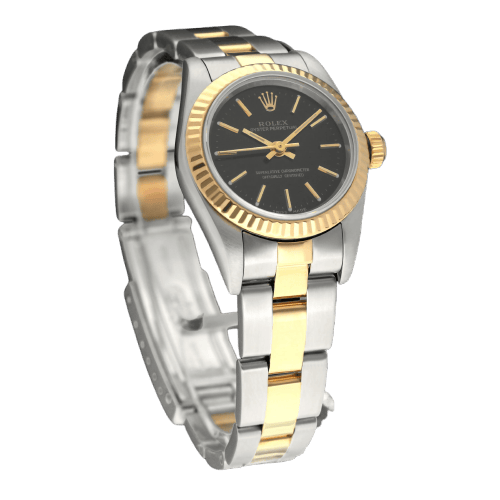 Montre Rolex Oyster Perpetual Lady 26 - Montre en acier et or, réf. 76193 (2001) 58 Facettes ROL/OOP/200