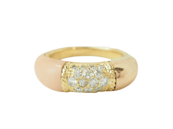 Bague 54 Van Cleef & Arpels Philippine - Bague en or jaune et diamants 58 Facettes 33591
