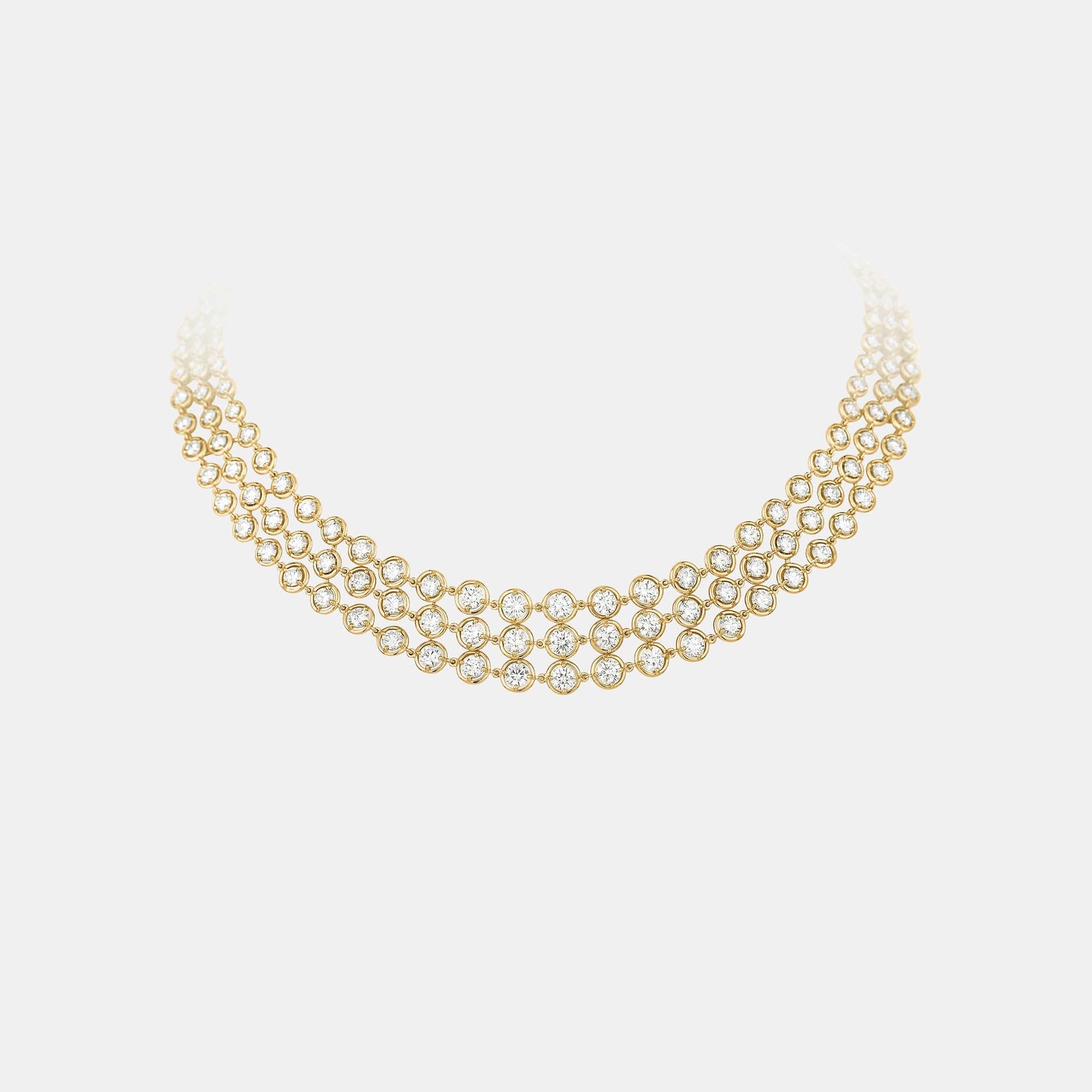 Collier Palmyre Or jaune Diamant 17.89ct