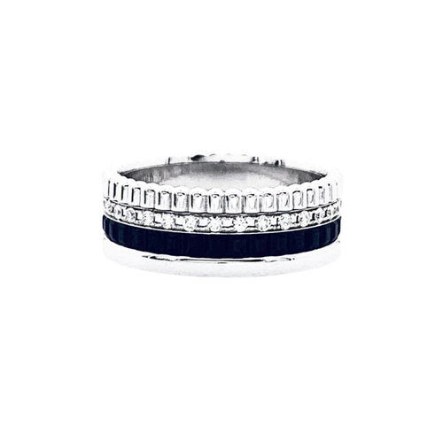 Bague 50 Boucheron Quatre Black Edition Small - Bague en or blanc et diamants 58 Facettes 35290