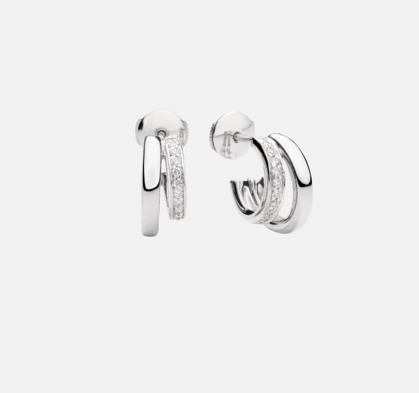 Boucles d'oreilles Pomellato Together Or blanc Diamant 0.4ct