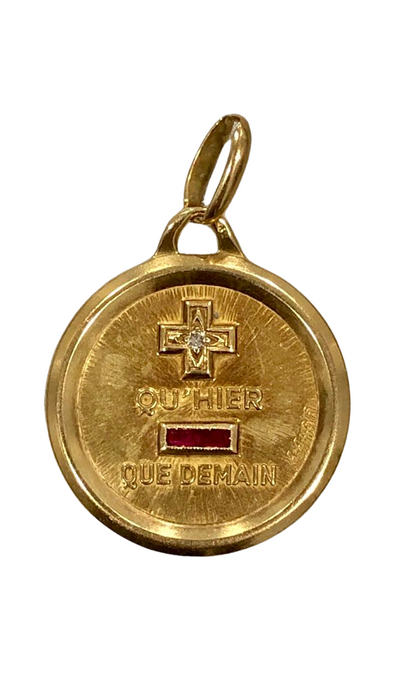 Médaille d'amour or jaune