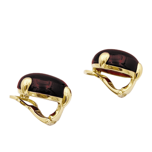 Boucles d'oreilles Boucles d'oreilles Pomellato, "Griffe", grenat, or jaune. 58 Facettes 34574