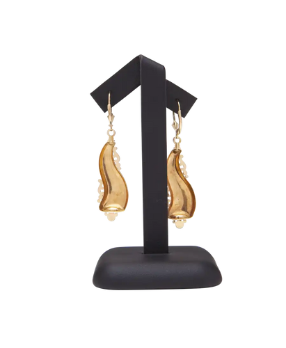 Boucles d'oreilles Raffinement - Boucles d’oreilles pendantes en or jaune 18K 58 Facettes BO200261/RAFFINEMENT/PHOTO