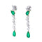 Boucles d'oreilles Boucles d’oreilles diamants et émeraudes en or blanc et or jaune 18 K 58 Facettes 2.18700