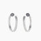 Boucles d'oreilles Cartier - Boucles d’oreilles créoles en or blanc 18 K et diamants 58 Facettes 2.18785